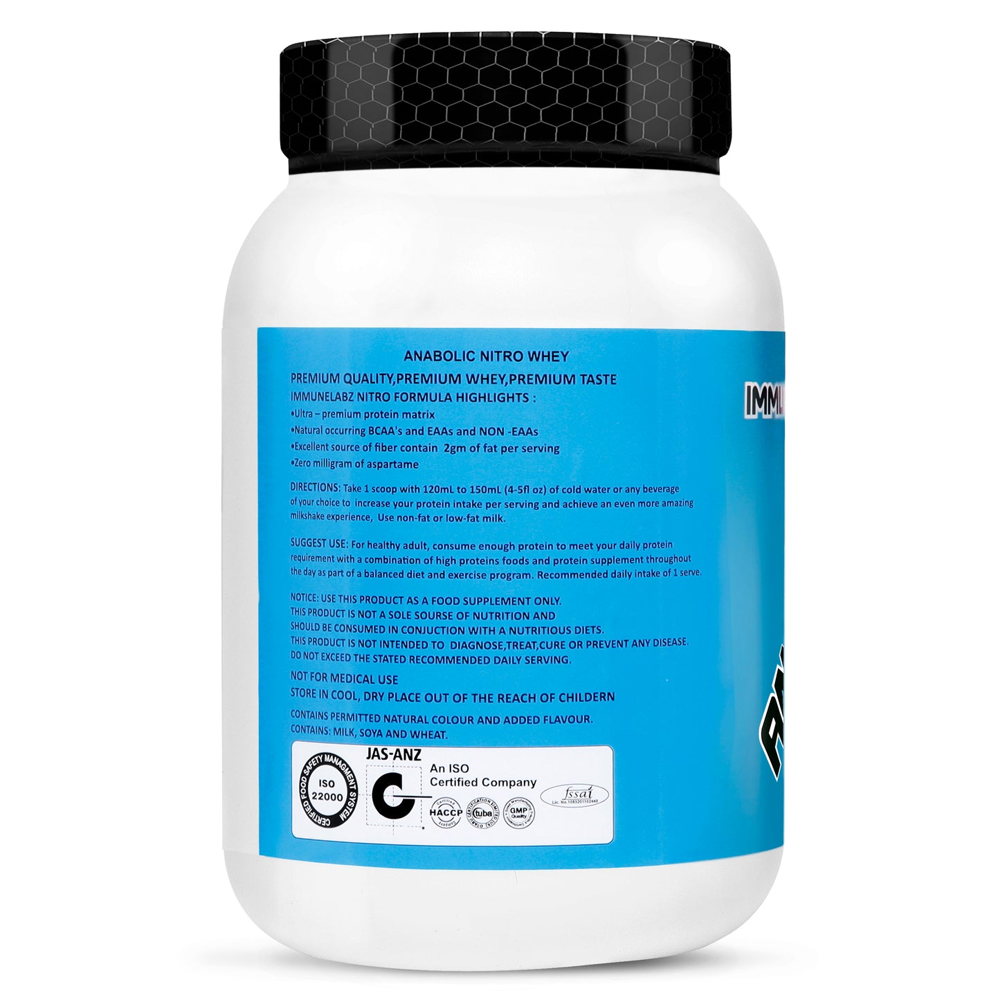 Immunelabz Anabolic Nitro Whey Blend Protein 2LBS Chocolate Flavour