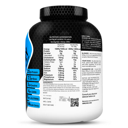 Immunelabz Anabolic Nitro Whey Blend Protein 5LBS Chocolate Flavour