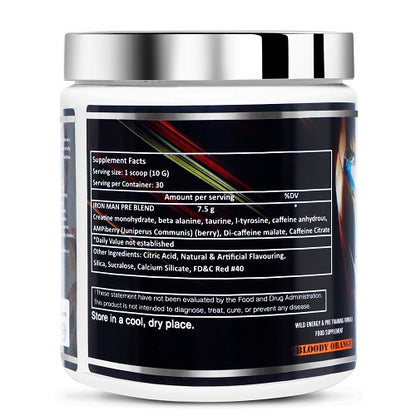 Immunelabz Iron Man Pre-Workout 30 Servings