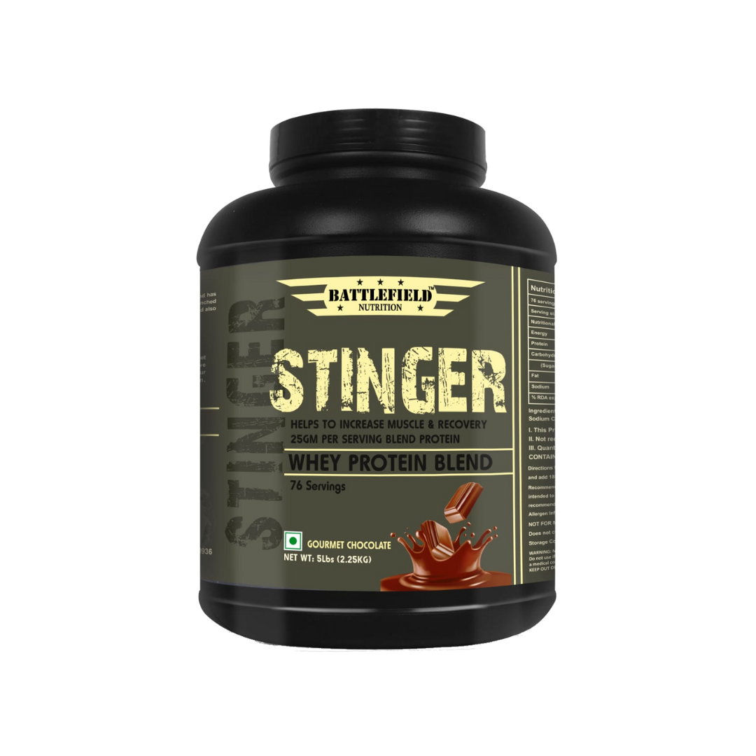 Battlefield Nutrition Stinger Whey Protein 5LBS Chocolate Flavour