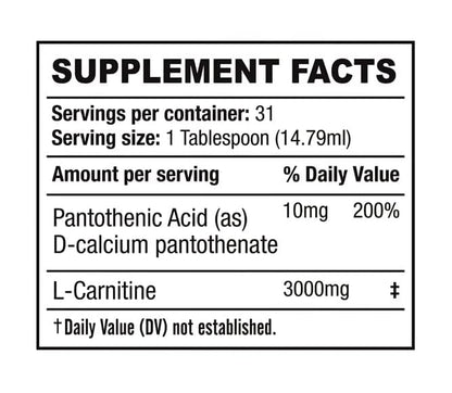 18.21 Nutrition L-Carnitine 3000mg