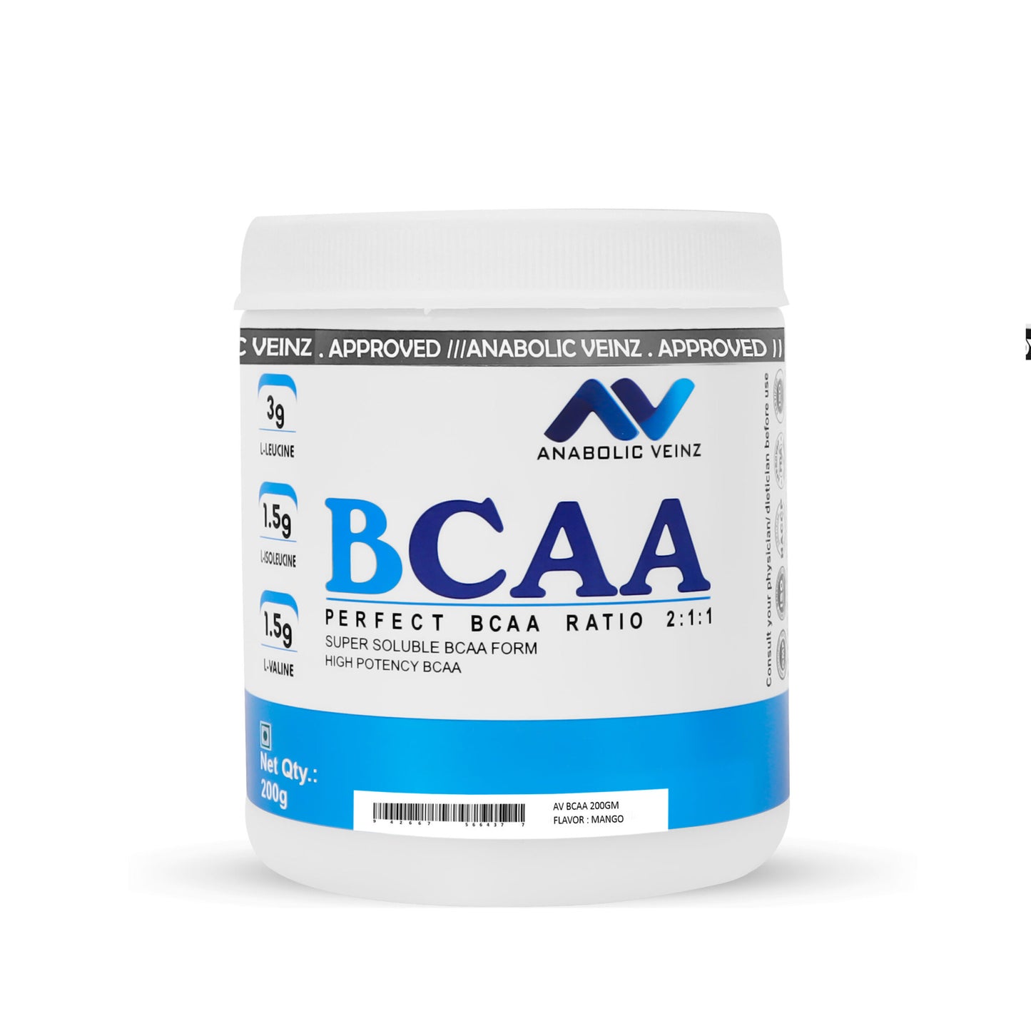 Anabolicveinz BCAA 200gm