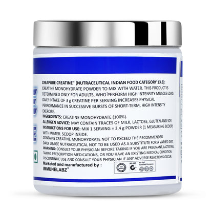 Immunelabz Pure Creatine 200GM Unflavoured