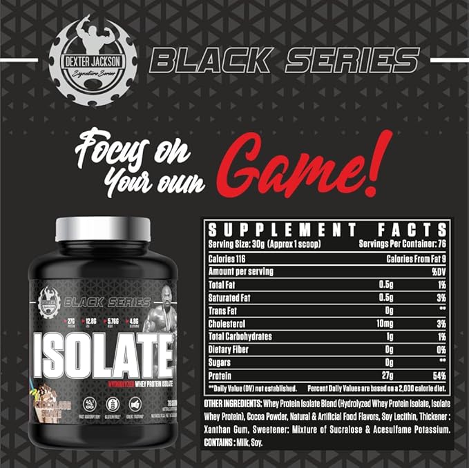 Dexter Jackson Black Series Isolate Hydrolyzed Whey Protein 5lbs