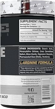 Pole Nutrition L-Arginine 1000mg 120 TAB.