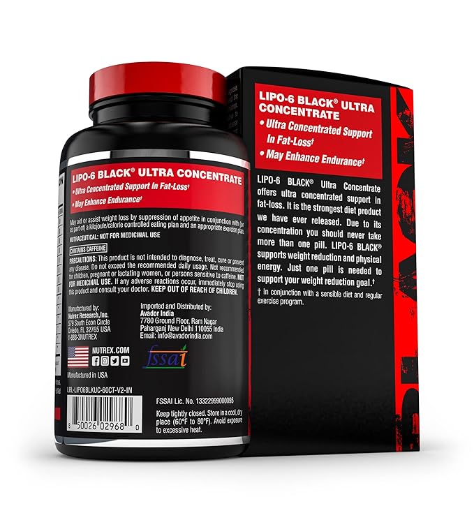 Nutrex Lipo 6 Black Ultra Concentrate 60 Caps