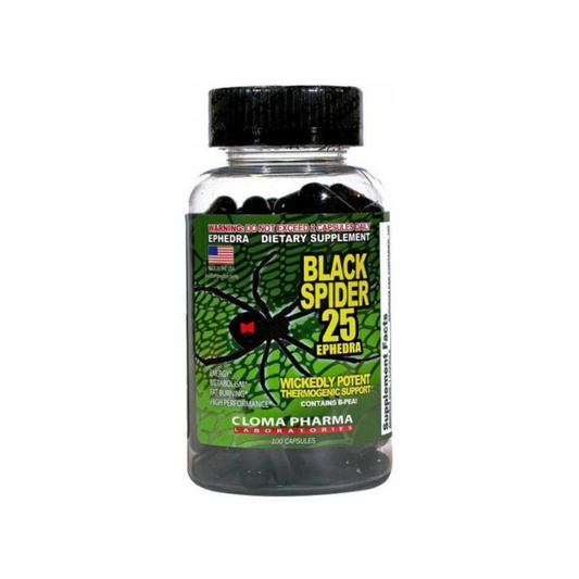 Cloma Pharma Black Spider 25 Ephedra 100 Capsule