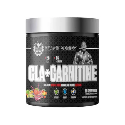 Dexter Jackson Black Series CLA + Carnitine Fruit Punch Flavour 50 Servings, 300 GM