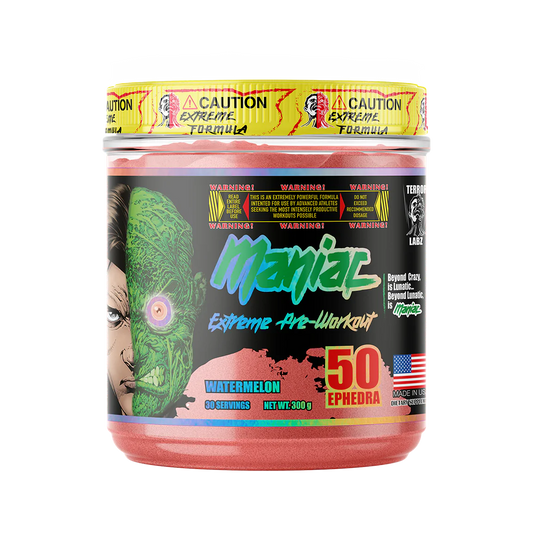 TERROR LABZ MANIAC EXTREME PRE WORKOUT 30 SERVING