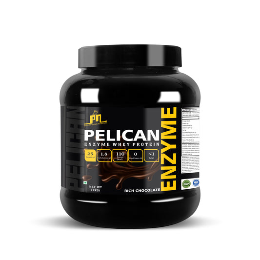 Pelican Enzyme Whey Protein 1KG Chocolate Flavour