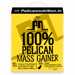 Pelican Nutrition – 100% Pelican Mass Gainer (11Lbs) (5kg) | 20g Protein | High Calorie Formula | Advanced Carb-Protein Blend