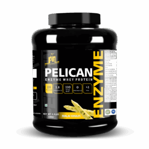 Pelican Nutrition – Pelican Enzyme Whey Protein (4.4lbs)(2kg) | 25g Protein | 67 Servings | Malai Kulfi Flavour