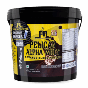 Pelican Nutrition – Pelican Alpha Whey Protein (4kg) | 20g Protein | 134 Servings | Rich Chocolate Flavour