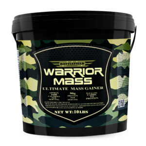 Battlefield Nutrition – Warrior Quality Mass Gainer (10lbs) | 90g Protein | Gourmet Chocolate