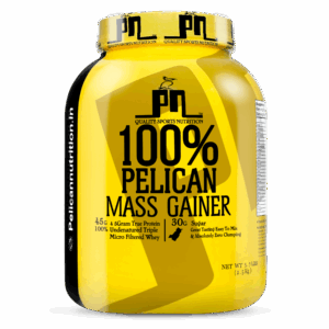 Pelican Nutrition – 100% Pelican Mass Gainer (5.7Lbs) (2.5kg) | 15g Protein | High Calorie Formula | Advanced Carb-Protein Blend