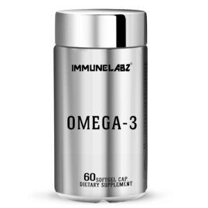 ImmuneLabz Omega-3 Fish Oil (1000mg) | 350mg Omega-3 | 60 Softgel Capsules | EPA & DHA
