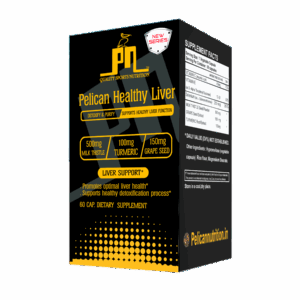 Pelican Nutrition – Healthy Liver Support Capsules (60 Veg Caps) | Milk Thistle, Turmeric & Grape Seed | Liver Detox Formula