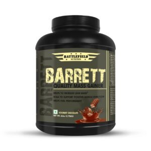 Battlefield Nutrition – Barrett Quality Mass Gainer (6lbs) | 50g Protein | Gourmet Chocolate
