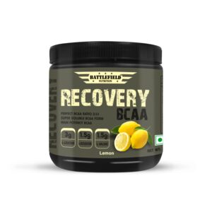 Battlefield Nutrition – Recovery BCAA (30 Servings • Lemon Flavour) | 2:1:1 Ratio | Faster Muscle Recovery