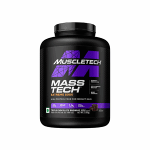 MuscleTech Mass Tech Extreme 2000 (3kg) | 30g Protein | 1062 Calories | High Calorie Mass Gainer | Triple Chocolate Brownie