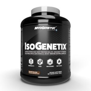 Myogenetix IsoGenetix Platinum ISO Whey Protein Isolate (5Lbs) | 25g Protein | Hydrolysed Whey | Smooth Chocolate Flavour