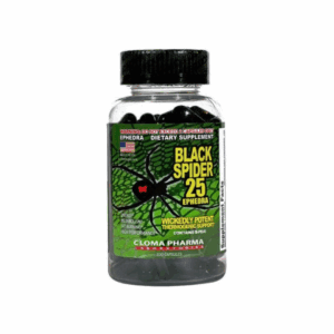 Cloma Pharma Black Spider Fat Burner 25 Ephedra 100 Caps