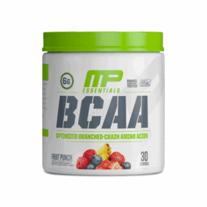Musclepharm Essentials BCAA Powder (30 Servings) | 6g BCAAs Per Serving | Optimized Branched-Chain Amino Acids | Fruit Punch