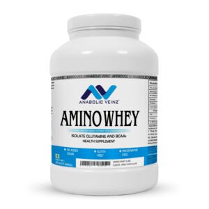 Anabolic Veinz Nutrition – Amino Whey Protein Blend (5lbs) | 25g Protein Per Scoop | Irish Chocolate