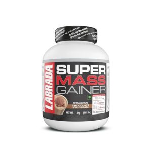 LabRada Super Mass Gainer (3kg / 6.6 lbs) | 40g Protein | High Calorie Weight Gainer | Chocolate Ice Cream Flavour