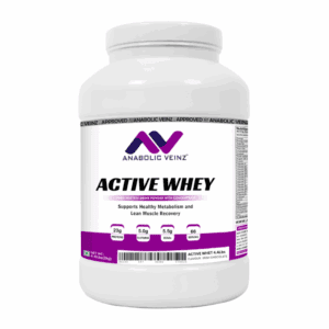 Anabolic Veinz Nutrition – Active Whey Protein (4.4lbs)(2Kg) | 23g Protein Per Scoop | Irish Chocolate