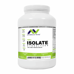 Anabolic Veinz Nutrition – 100% Isolate Hydrolyzed Protein (4lbs)(1.81kg) | 27g Protein Per Scoop | Irish Chocolate