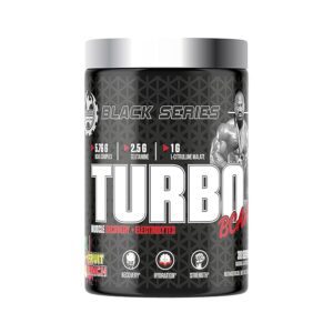 Black Series – Turbo BCAA Powder (Fruit Punch) | 5.7g BCAA | 2.5g Glutamine | Electrolytes Formula