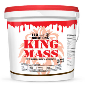 Leo Nutrition – King Mass Gainer (10lbs) | 60g Protein | Gourmet Chocolate