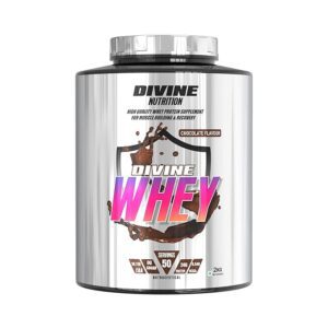 Divine Nutrition – Divine Whey Protein (2kg) | 24g Protein Per Serving | Chocolate Flavour | For Muscle Growth & Recovery