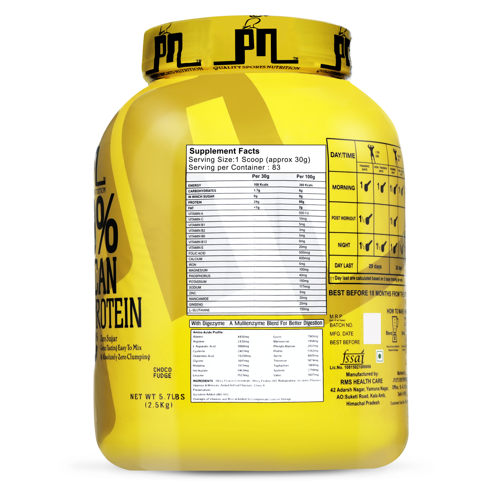 Pelican Nutrition - Whey Protein | (2.5Kg) | 24g Protein | Free Shaker - Image 2