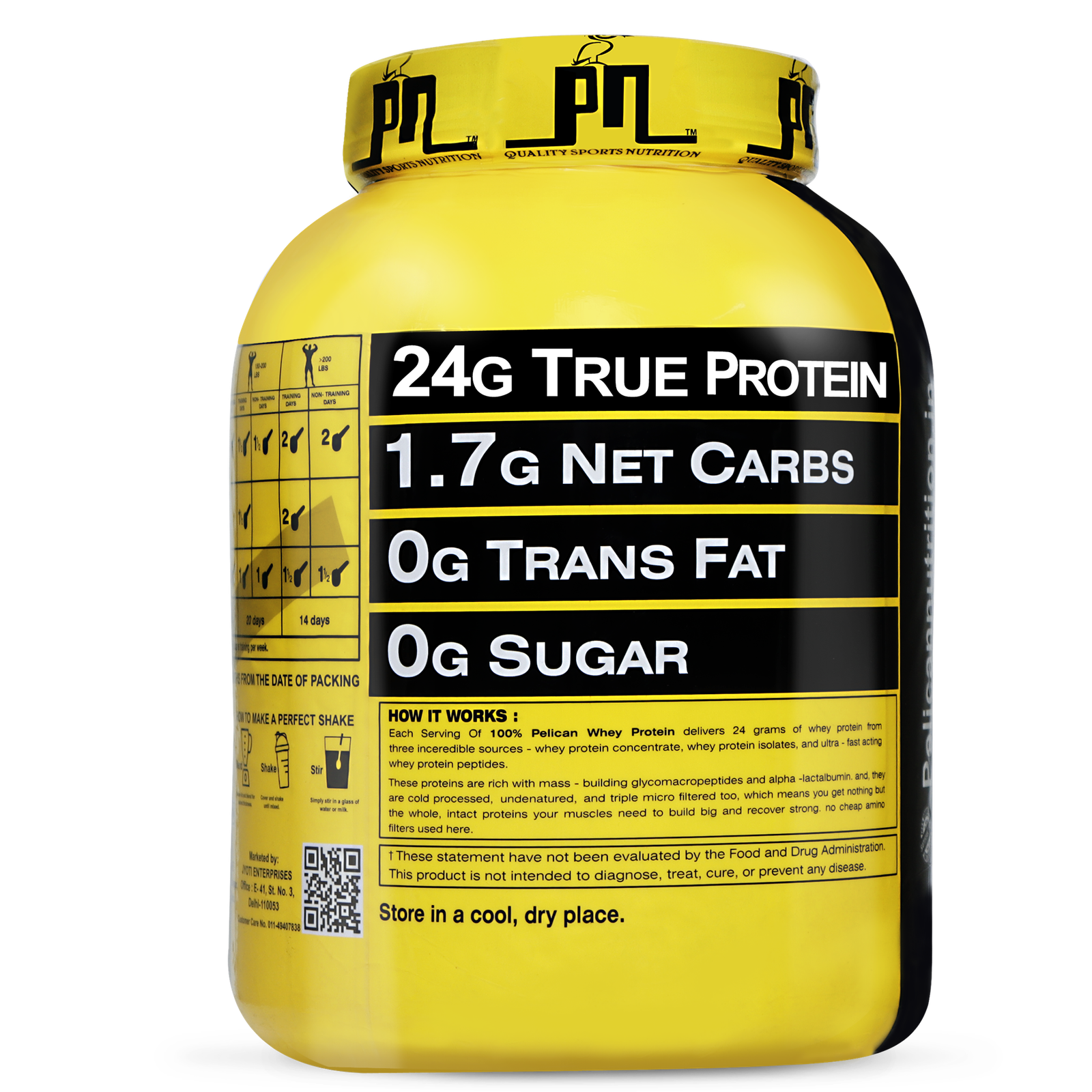 Pelican Nutrition - Whey Protein | (2.5Kg) | 24g Protein | Free Shaker - Image 3