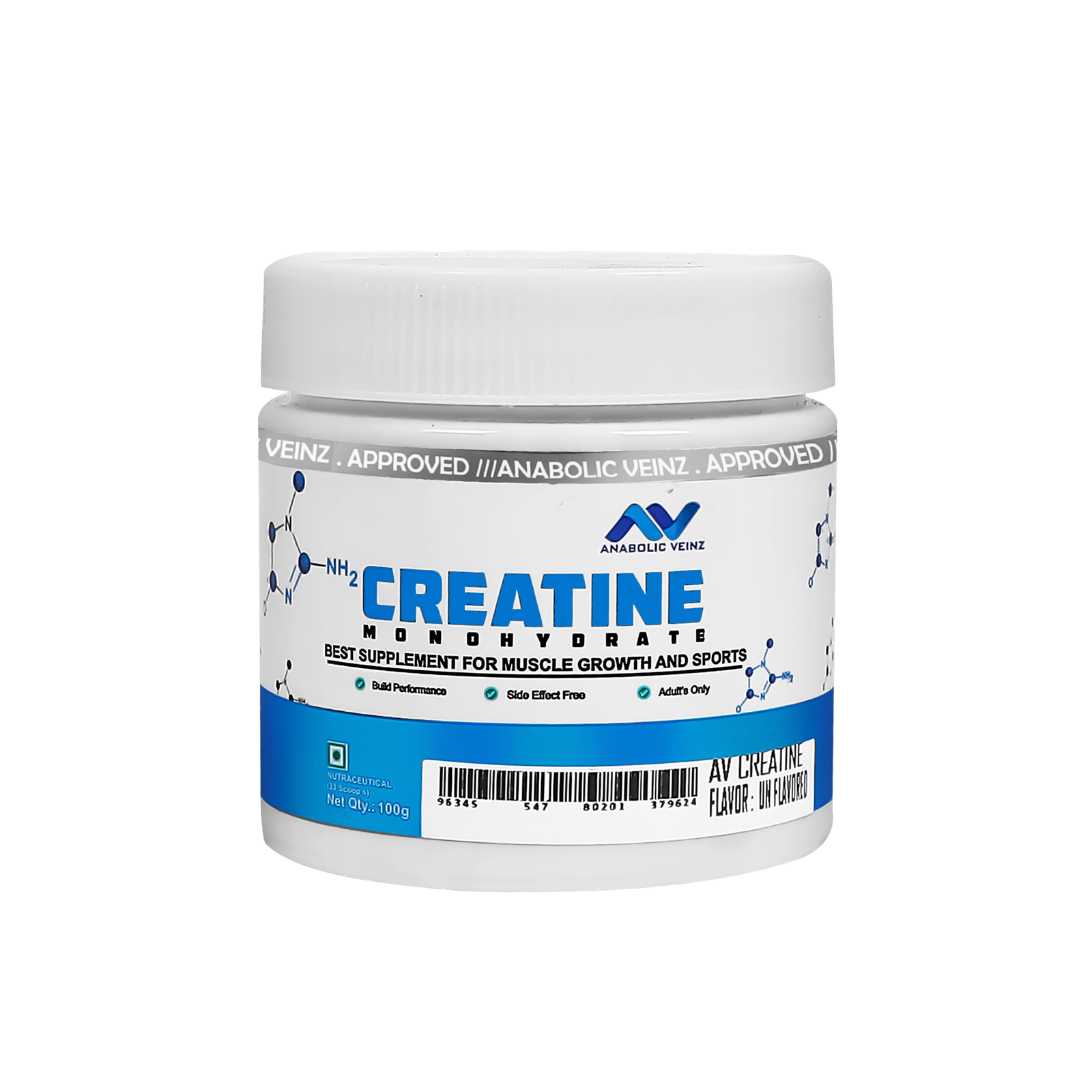 Anabolic Veinz Nutrition - Creatine Monohydrate | (250g/100g) - Image 4