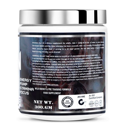 Immunelabz Nutrition - Iron Man Pre-Workout (300g) - Image 3