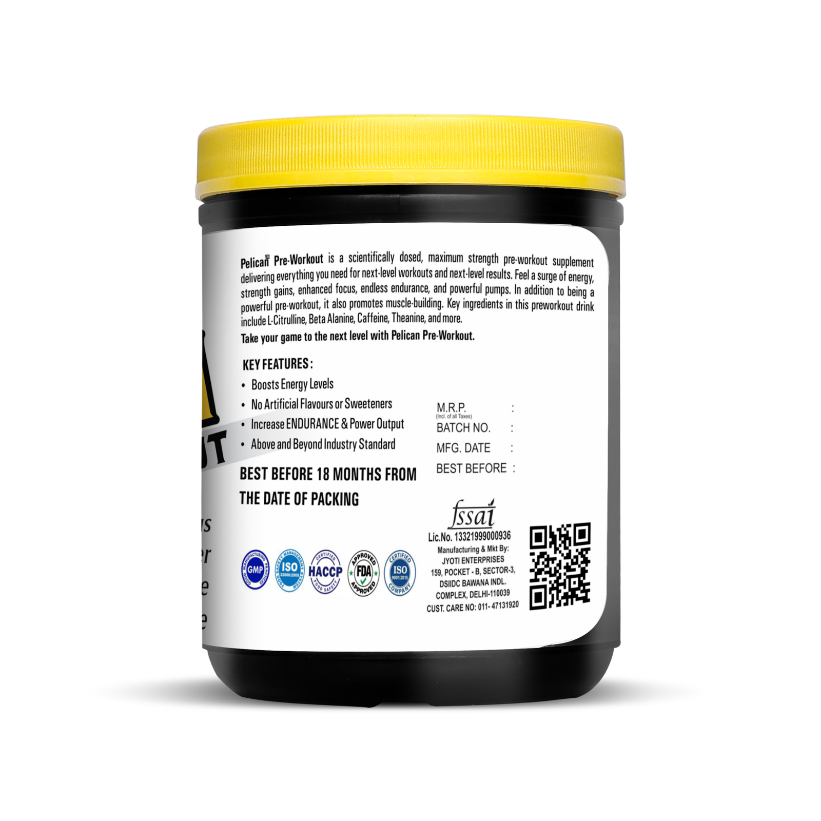Pelican Nutrition – Stim Pre-Workout | (420g) - Image 2