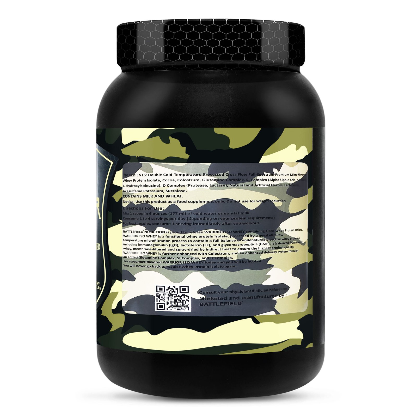Battlefield Nutrition - Warrior Iso Whey Protein (5Lbs) - Image 3