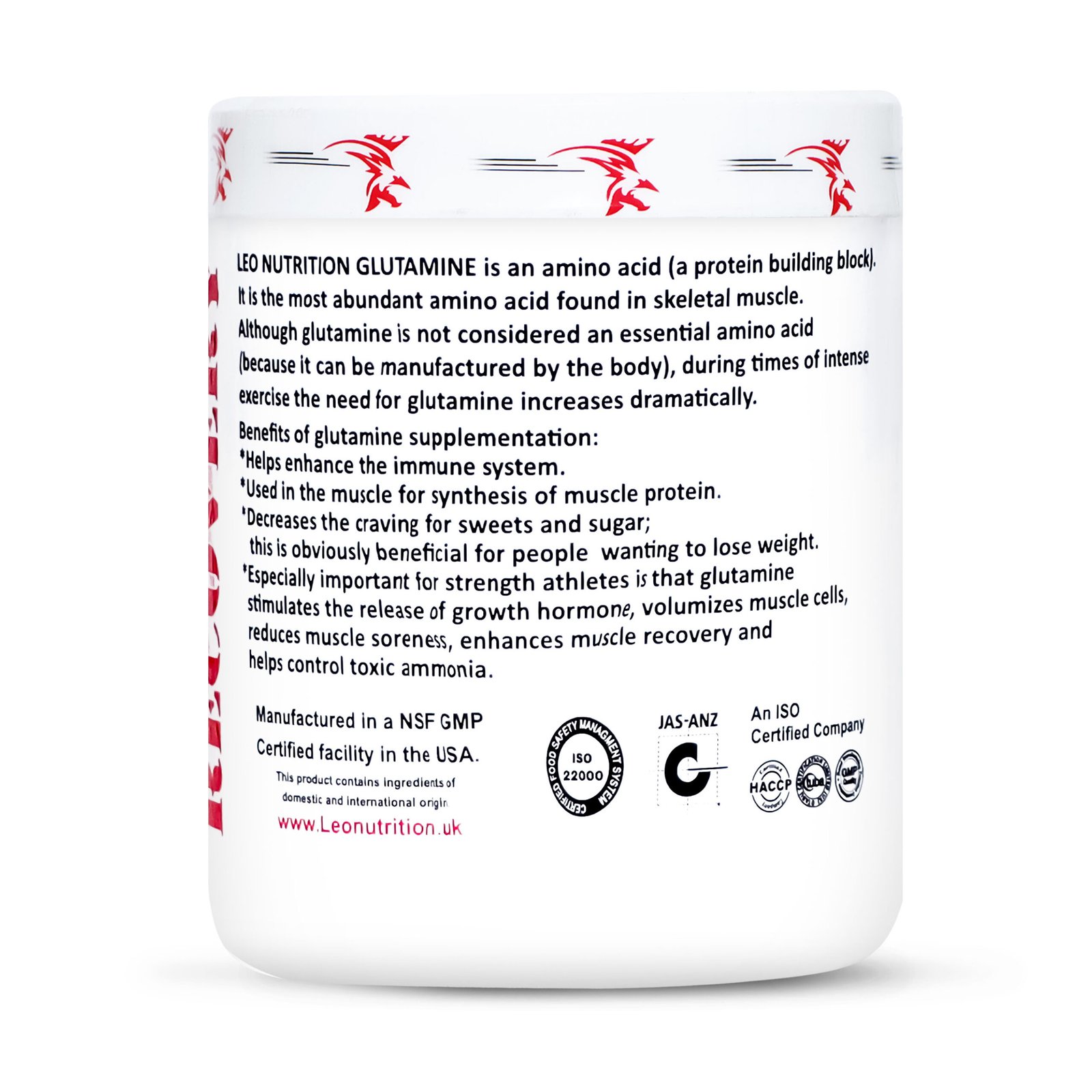 Leo Nutrition - L-Glutamine (250g) - Image 2