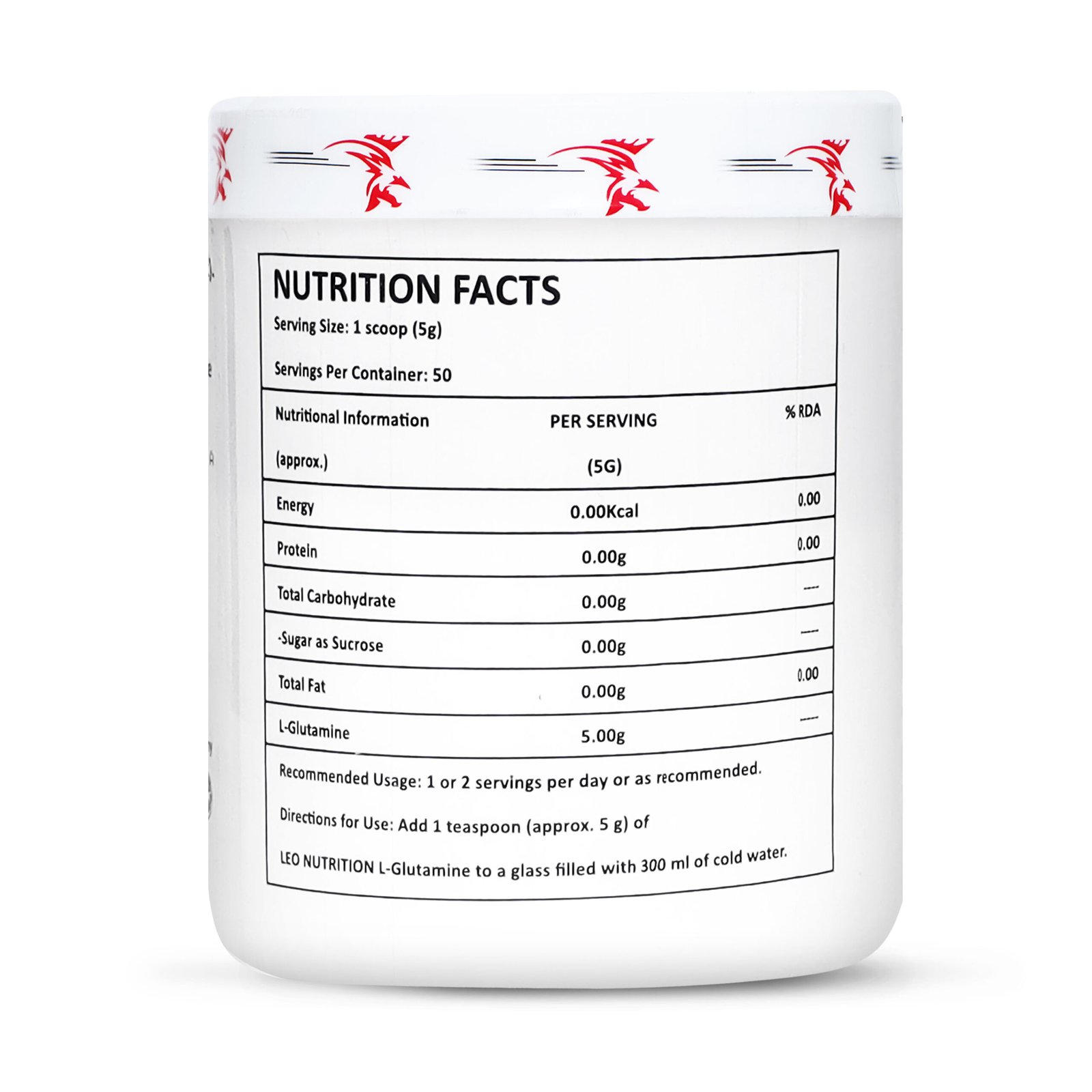 Leo Nutrition - L-Glutamine (250g) - Image 3