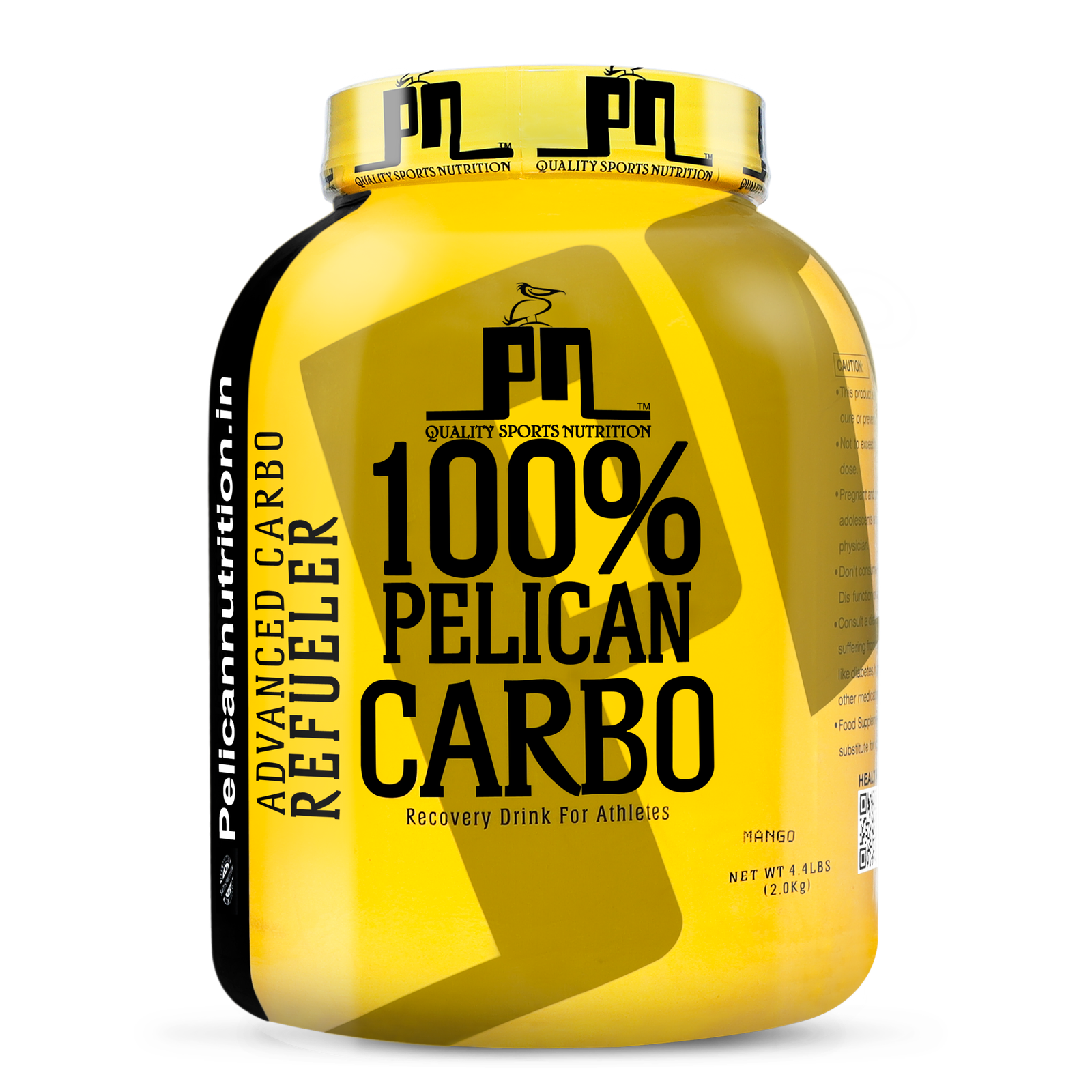 Pelican Nutrition – 100% Advanced Carbo Recovery Drink | Fast Energy | Athlete Recovery Formula | (2Kg) | Free Shaker