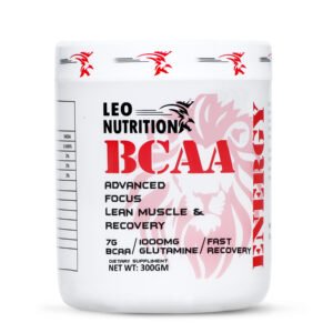 Leo Nutrition BCAA | Advanced Amino Acid Formula for Muscle Recovery & Performance Support | 300g