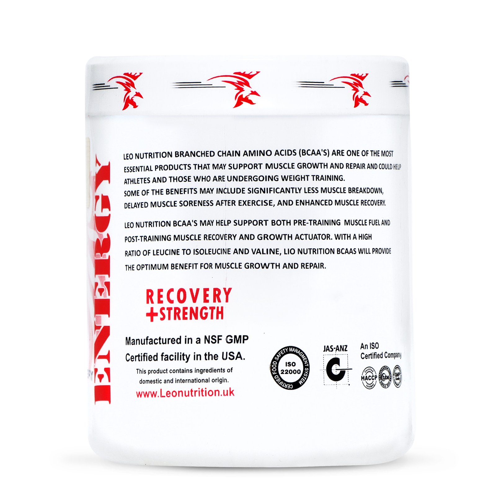 Leo Nutrition BCAA | Advanced Amino Acid Formula for Muscle Recovery & Performance Support | 300g - Image 3
