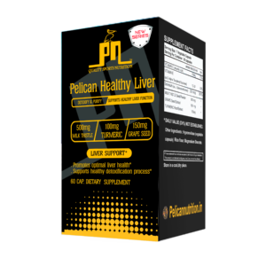 Pelican Nutrition – Healthy Liver Support Capsules (60 Veg Caps) | Milk Thistle, Turmeric & Grape Seed | Liver Detox Formula