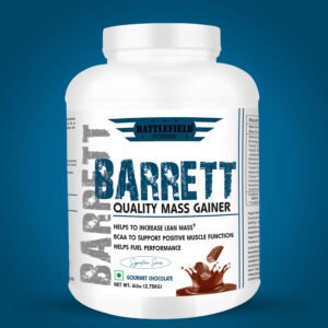 Battlefield Nutrition - Barrett Quality Mass Gainer (6lbs) | 50g Protein | Gourmet Chocolate | White Series