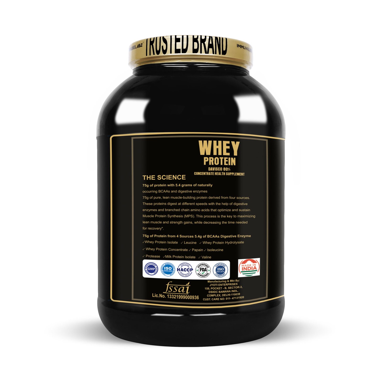 Immunelabz Nutrition - Whey Protein Davisco 80% (Gold Series) - Image 3
