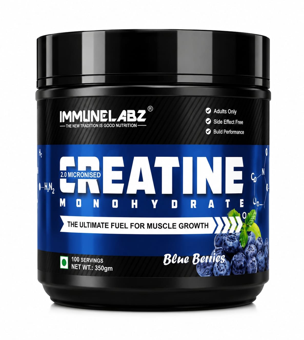Immunelabz Nutrition 2.0 Micronized Creatine Monohydrate | Pure Strength, Power & Muscle Performance Formula | 300g / 100g - Image 4