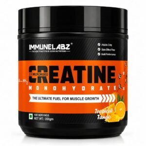 Immunelabz Nutrition 2.0 Micronized Creatine Monohydrate | Pure Strength, Power & Muscle Performance Formula | 300g / 100g